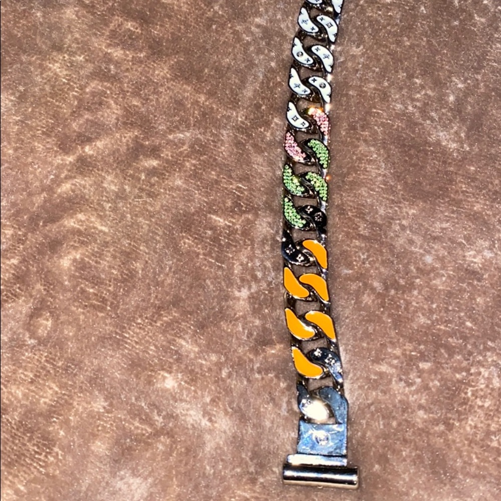 Louis Vuitton Cuban link necklace.